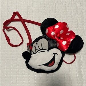 Minnie Mouse Crossbody Bag with Red Polka Dot Bow